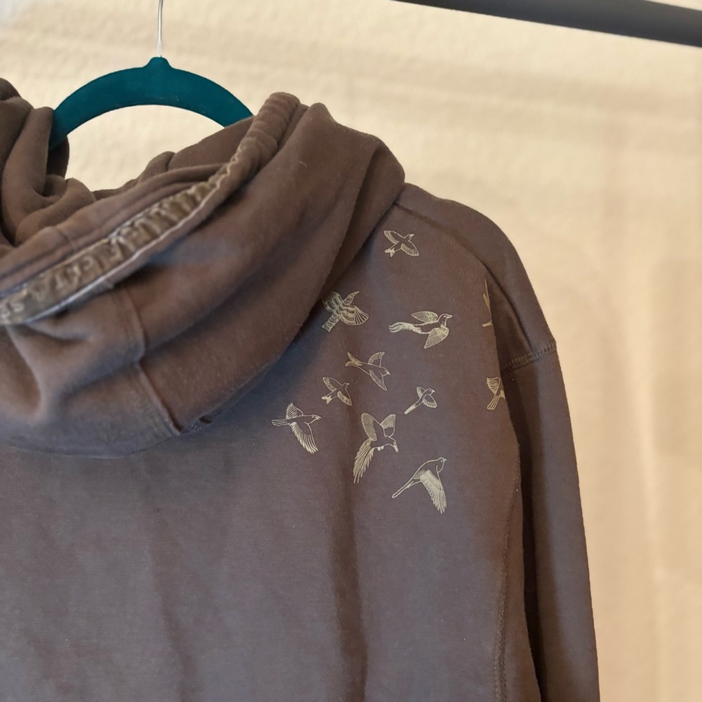 MARC ECKO Cut & Sew Zip Up Thick Hoodie Men’s Size XXL Skull W/ Birds Sweatshirt - Picture 3 of 10